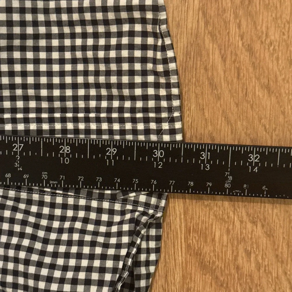 Ralph Lauren Shirt Men's XL Black White Gingham Check Plaid Long Sleeve Preppy